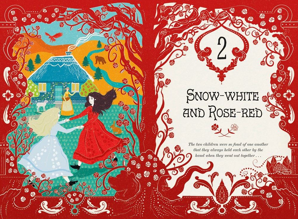 Snow White and Other Grimms' Fairy Tales (MinaLima Edition) : Illustrated with Interactive Elements - Looking Glass Books -